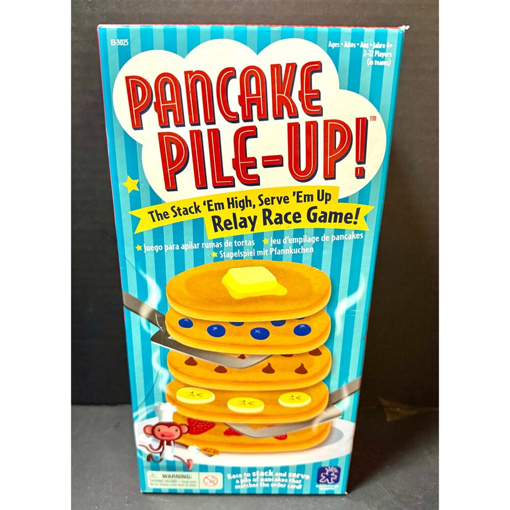 Educational Insights Pancake Pile-Up Relay Race Kids Game excellent